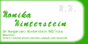 monika winterstein business card